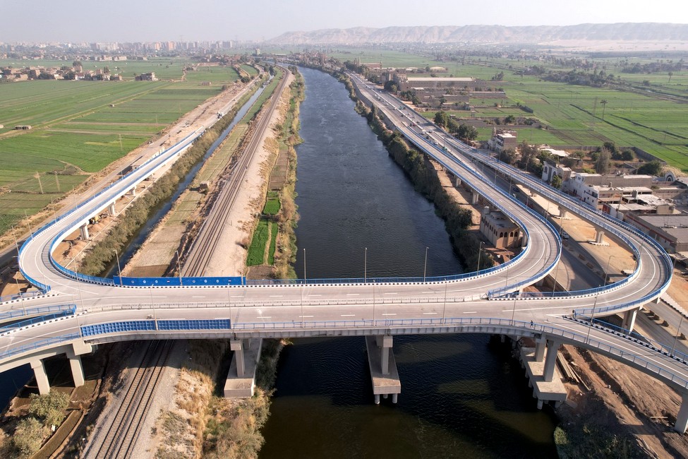 Manqabad Overpass Bridge in Assiut - Egypt